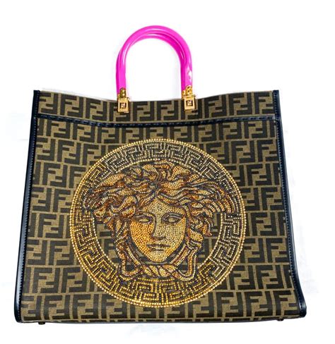 did fendi and versace collab|Fendi Versace tote bag.